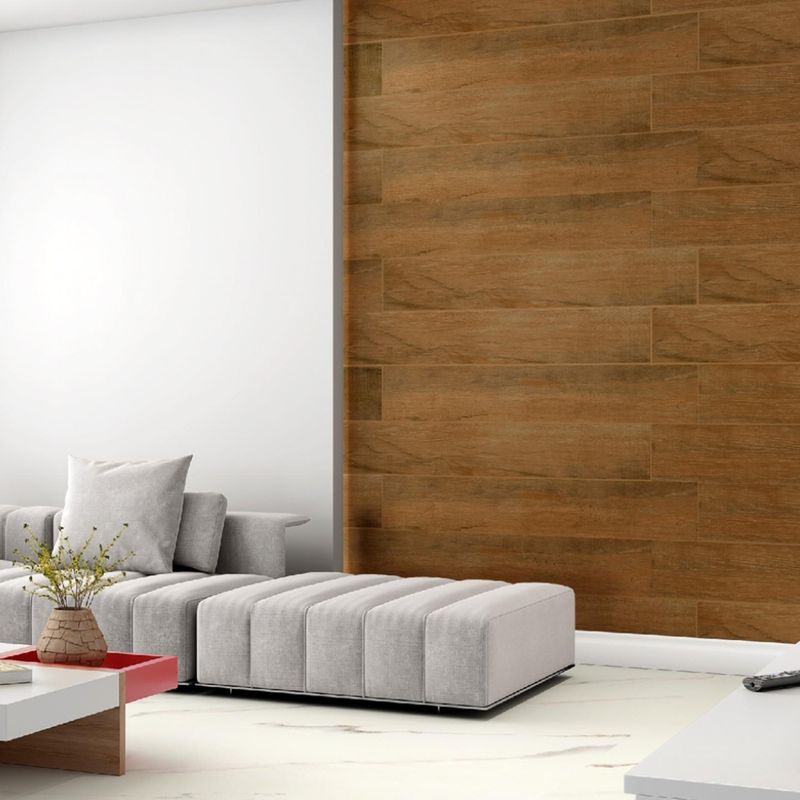 Porcelanato Amazon Brown Rustico 18X113cm Caixa com 1,98m² _ 10 Pecas - 18111701 - SAVANE