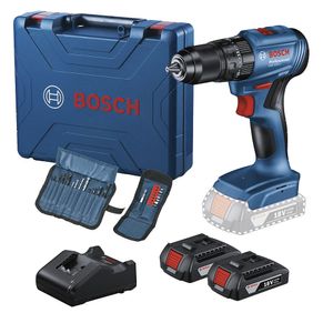 Parafusadeira Furadeira de Impacto 18 Volts 2 Baterias com Maleta + 23 Acessórios - GSB185LI - BOSCH