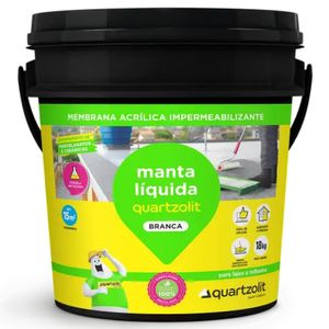 Manta Líquida Membrana Acrílica Impermeabilizante Branca 18 Kilos - 31113.02.34.053 - QUARTZOLIT
