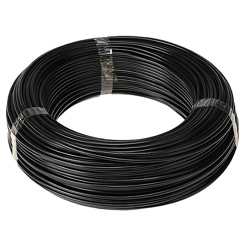 Cabo Flexicom Preto de Cobre 750 Volts com 100 Metros 6,0mm - 1150704401 - COBRECOM