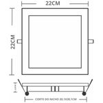 Painel-com-Placa-Led-Quadrado-de-Embutir-Lys-18-Watts-3000K-Branco---15140164---TASCHIBRA