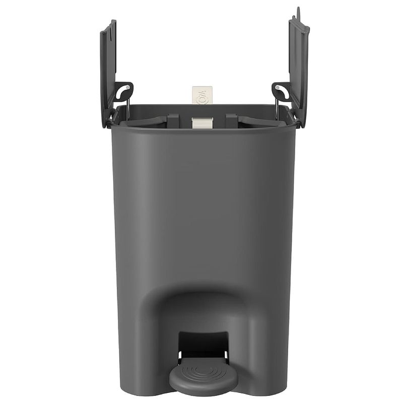 Lixeira-Borboleta-com-Pedal-6-Litros-Cinza-Chumbo-com-Alca---10660_0536---COZA--2-