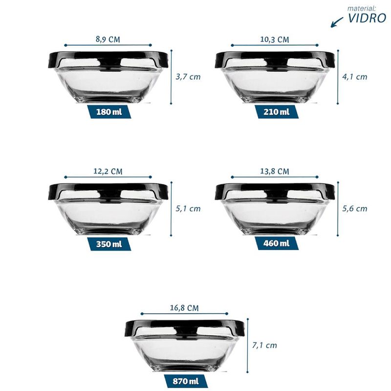 Kit-de-5-Tigelas-de-Vidro-com-Tampa-Elasticas-Preta---D1212---DOLCE-HOME--2-