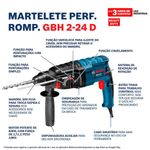 Combo-Martelete-Perfurador-Rompedor---GBH2-24-D---Esmerilhadeira-Angular-220-Volts---GWS850---BOSCH