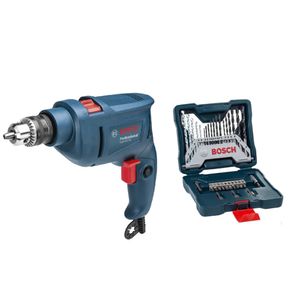 Furadeira de Impacto GSB 450 RE 3/8"" + Jogo de Brocas e Bits X-Line com 30 Peças - BOSCH
