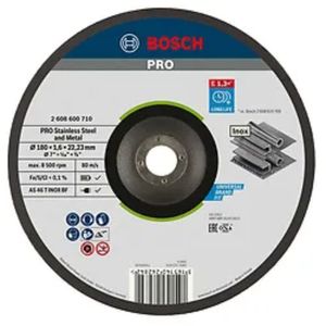 Disco Corte Rápido Centro Deprimido 180x1,6x22,23mm - 2608600710 - BOSCH