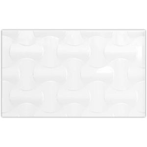 Revestimento Catavento Branco 34x60cm Caixa com 2,10m² / 10 Peças - 1972D - FORMIGRES