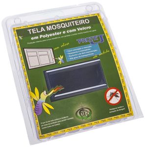 Tela Mosquiteiro Preta com Velcro 1,25 x 1,05 Metros - 400/PROT.A - VICTORIA REGGIA