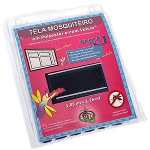 Tela Mosquiteiro Preta com Velcro 1,25 x 1,65 Metros - 400/PROT.M - VICTORIA REGGIA