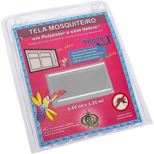 Tela Mosquiteiro Cinza com Velcro 1,25 x 1,65 Metros - 401/PROT.M - VICTORIA REGGIA