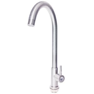 Torneira Gourmet para Cozinha em Inox Escovado Alta 37cm - TOR-O23 - STILLUS HOME