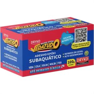 Massa Adesivo Epoxi Subaquático Vedatudo 100 Gramas - MASSAEPOXI-100 - DRYKO