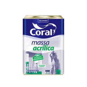 Massa Acrílica 25 Kilos Branca - 5313620 - CORAL