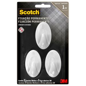 Gancho Scotch Médio - HB004684294 - 3M