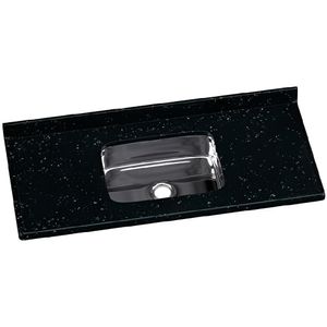 Pia Roralit Cozinha Sintético 120X55cm Cuba Inox Pedra Escura - 562208 - A.J.RORATO