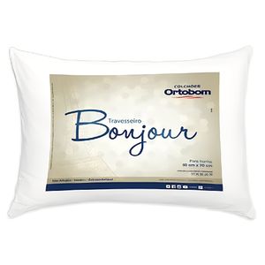 Travesseiro Bonjour com Fibra Siliconada 50x70cm - 407095592 - ORTOBOM