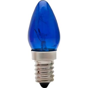 Lâmpada Chupeta 7 Watts 220 Volts E-14 CH-24 Azul - 8502 - BRASFORT