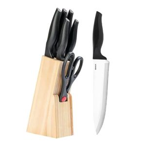 Conjunto de Facas com 7 Peças com Cepo Cross - 2556/111 -BRINOX