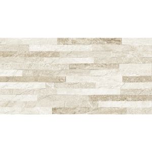 Revestimento 38x75cm Cagliari Bege Plus Caixa com 2,00m² / 7 Peças - 113011 - CECAFI