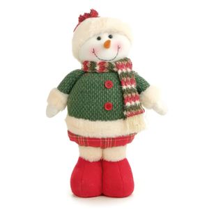 Boneco de Neve com Cachecol 34cm - 1072565 - CROMUS