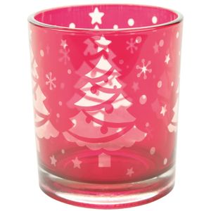 Suporte para Vela Vermelho 7x8cm - 1089940 - CROMUS