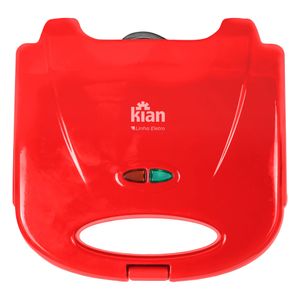 Sanduicheira Grill 750 Watts 220 Volts Vermelho - 23261 - KIAN