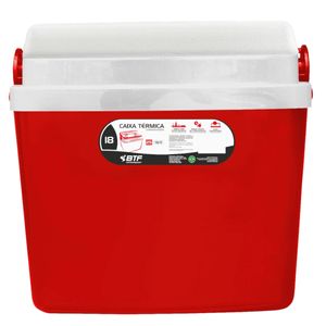 Caixa Térmica de 18 Litros Vermelha - CXT0018 - BOTAFOGO