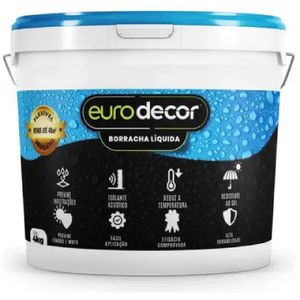 Borracha Liquida 4 Kilo Preta - 03.01.01.0040 - EURODECOR