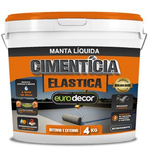 Cimento Elástico 4 Kilo Cinza - 06.01.05.0001 - EURODECOR