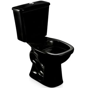 Kit Bacia com Caixa Acoplada Mariana Preto - CBMAR12 - ICASA