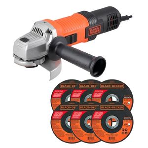 Esmerilhadeira Angular 4-1/2" 920 Wats 220 Volts com 6 Discos - G720X6DB2 - BLACK & DECKER