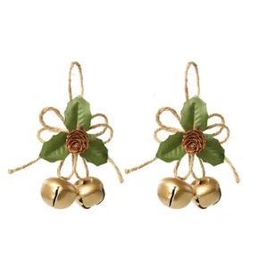 Enfeite de Pendurar Guizos Arranjos Ouro 2 Unidades - 1046127 - CROMUS