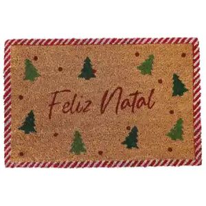 Capacho Feliz Natal com Árvore de Natal 60x40cm - 1068147 - CROMUS