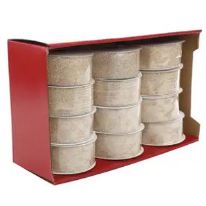 Fita Decorativa com Glitter 3,8x457cm Cru Ouro - 1073770 - CROMUS