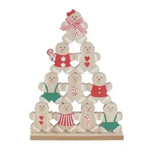 Enfeite Natalino Árvore de Ginger Marrom e Verde - 1089843 - CROMUS