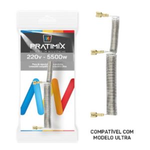 Resistencia Shower 3T 220 Volts 5500 Watts - LSH0255 - PRATIMIX