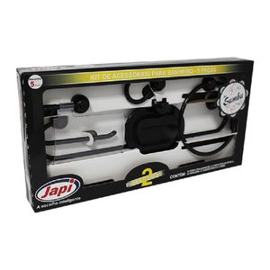 Kit Acessórios Banheiro Samba Preto 5 Peças -JKSK - JAPI