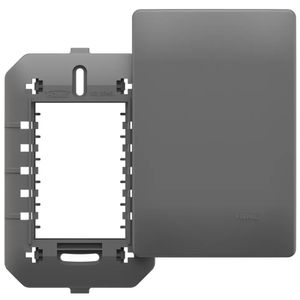 Placa Cega com Suporte 4x2 Habitat Onix - 06445680 - FAME