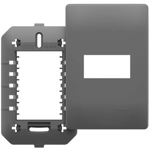 Placa 4x2 Com Suporte para 1 Módulo Habitat Onix - 06445700 - FAME
