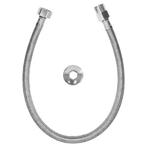 Flexível Trancado Inox 1/2x60cm com Niple cromado - VLL350IWG - ESTEVES