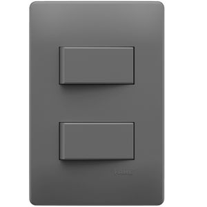 Conjunto 2 Interruptores Simples 4x2 10A 250 Volts Distanciados Habitat - 06145814 - FAME