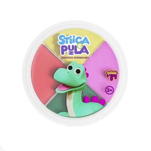 Estica e Pula Massinha 20 Gramas Dinossauro - 3825 - GELELE