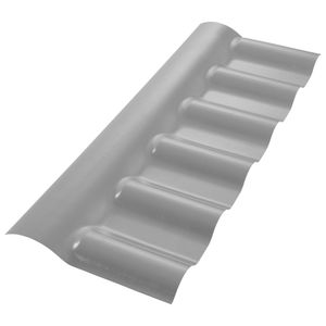 Cumeeira Central Articulada Plan Pvc 88x37 Cinza - P3030042 - AFORT