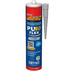 Selante PU40 Vedatudo Cinza 360 Gramas - 40FLEXPU-CZ - DRYKO