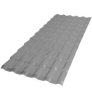 Telha PVC Plan 2,42m x 88cm 6 Ondas Cinza - P3010055 - AFORT