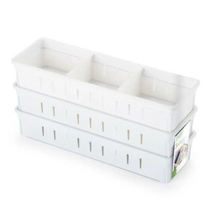 Conjunto 03 Organizadores Gavetas com Divisória - 1910 - DASPLAST