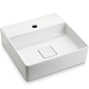 Cuba Apoio Quadrada 40x40cm Mesa Branca - ICA2900 - ICASA