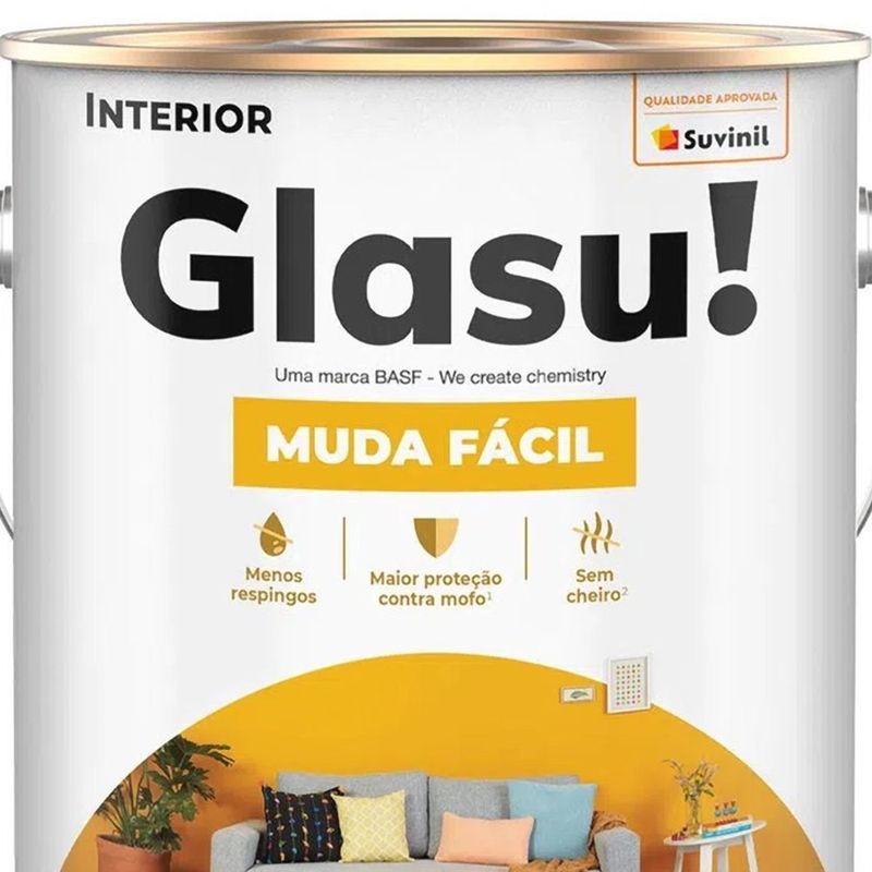 Tinta Acrílica Interior Muda Fácil Camurça 3,6 Litros - SUVINIL