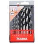 Conjunto de Brocas Para Madeira Com 8 Peças 3-10mm - D-77257 - MAKITA