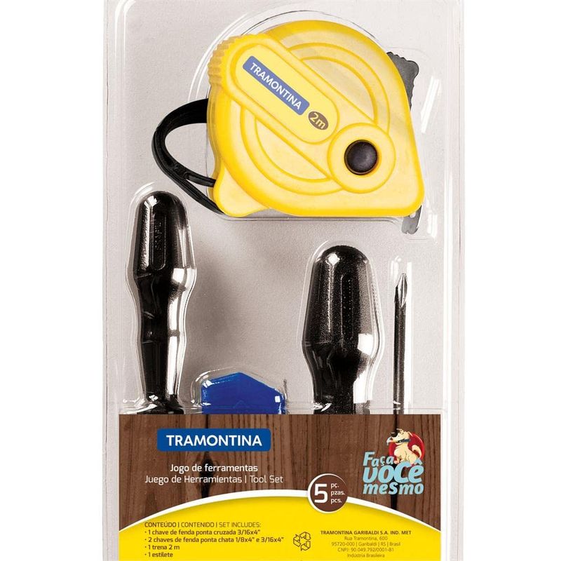 KIT DE FERRAMENTAS 5 PCS TRAMONTINA 240g - TRAMONTINA MASTER